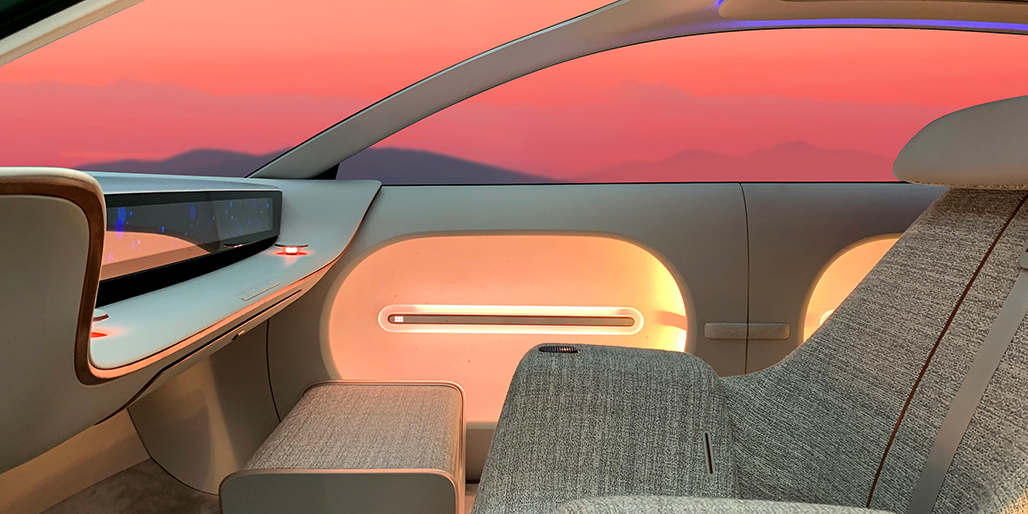 세븐 콘셉트카의 실내 모습