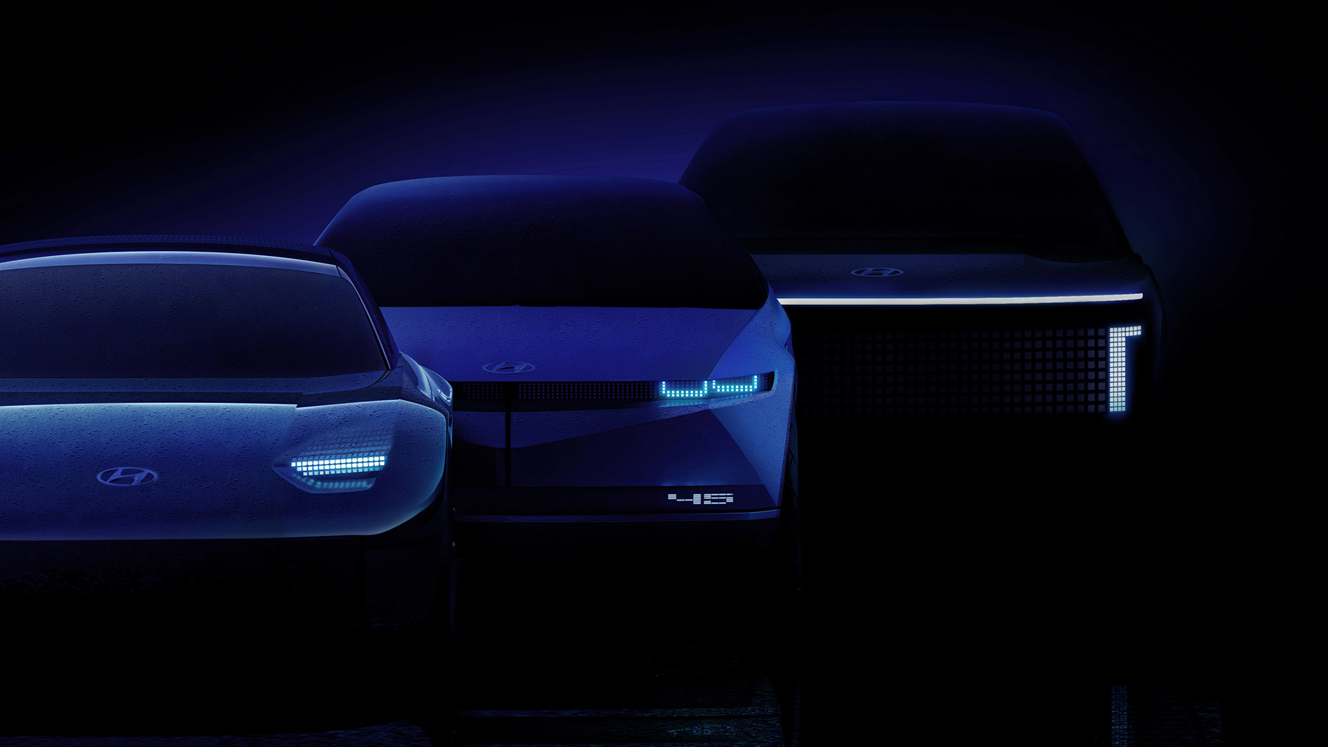 Front view of IONIQ brand concepts