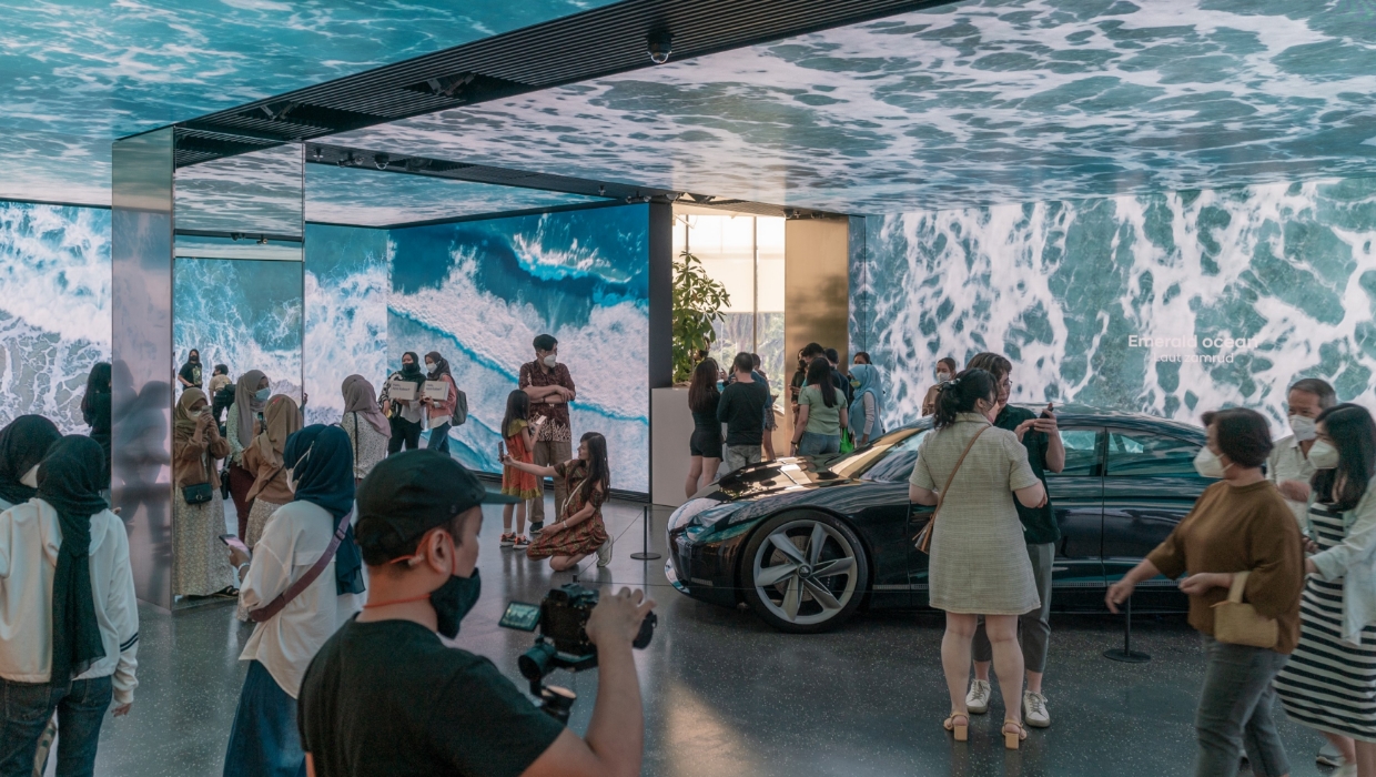 현대 모터스튜디오 스나얀 파크의 내부 모습