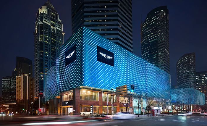 제네시스 스튜디오 상하이의 외관 모습