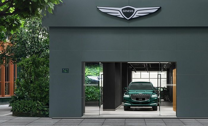 제네시스 부티크 항저우의 외관 모습