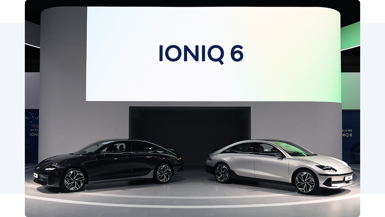 현대자동차 아이오닉 6의 모습