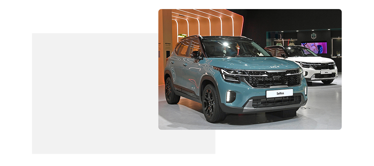 부산모터쇼에서 공개된 기아 더 뉴 셀토스의 모습