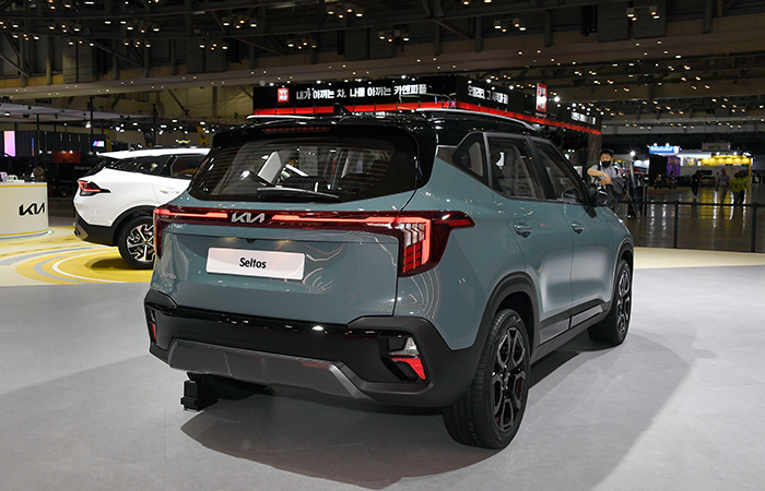 부산모터쇼에서 공개된 기아 더 뉴 셀토스의 모습