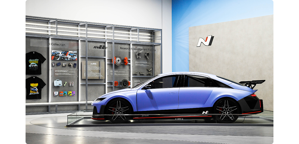 현대자동차 RN22e 콘셉트카의 옆모습