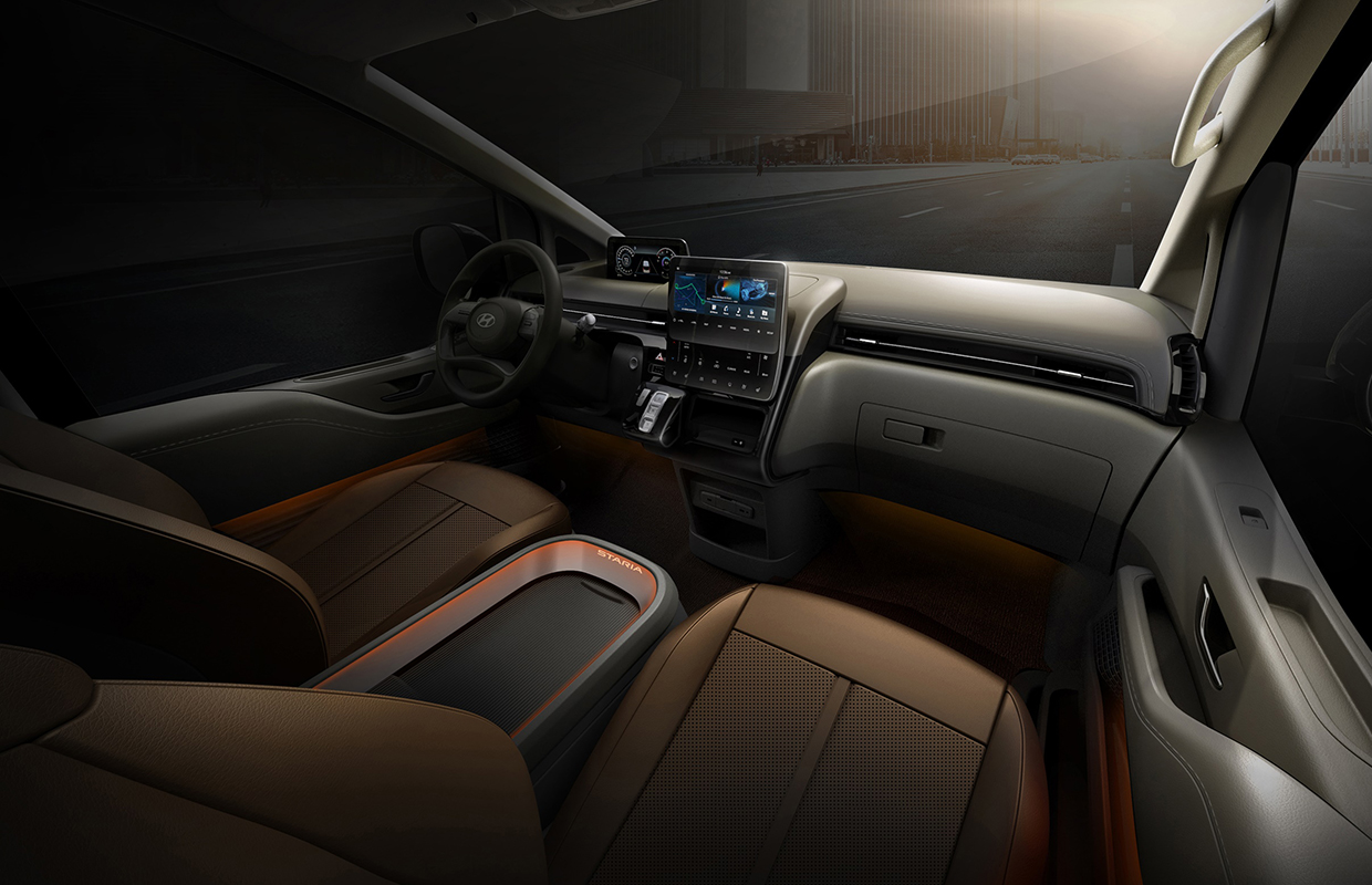 Hyundai Staria interior design sketch