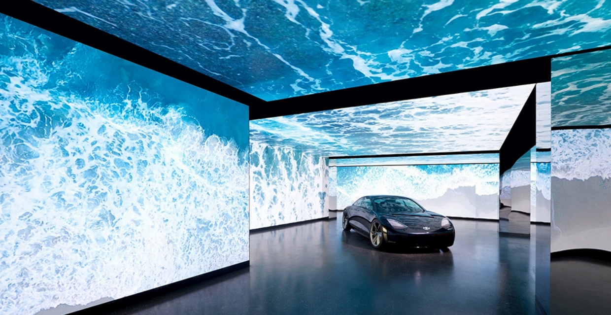 Exhibition inside Hyundai Motorstudio Senayan Park