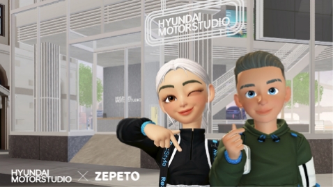 Photo expressing collaboration between Hyundai Motorstudio and Metaverse platform ZEPETO