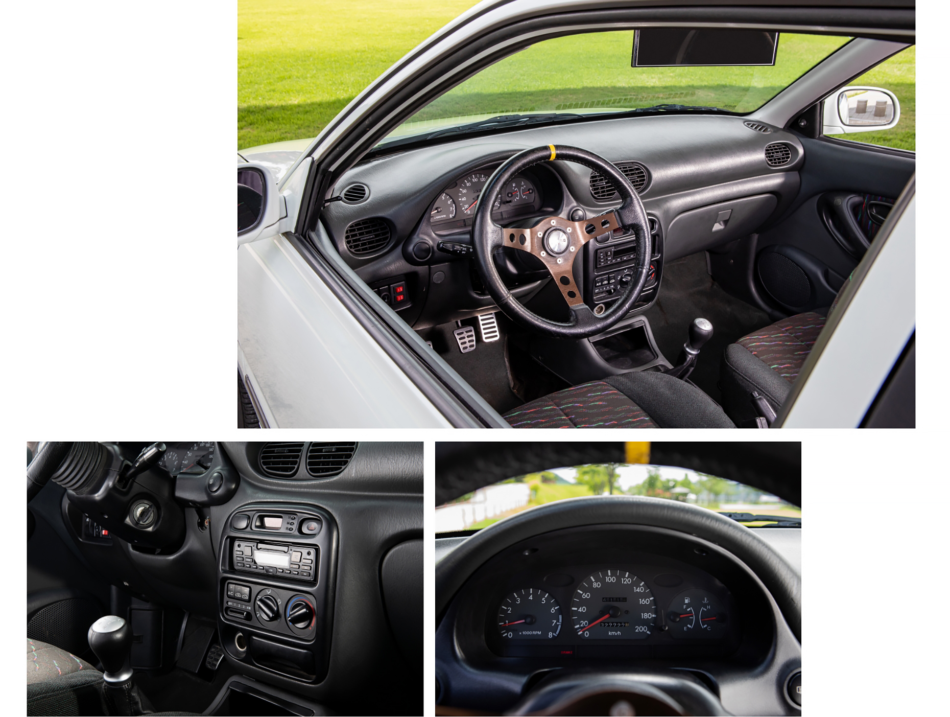 프로 엑센트의 실내 모습, 프로 엑센트의 인스트루먼트 패널, 프로 엑센트의 계기판