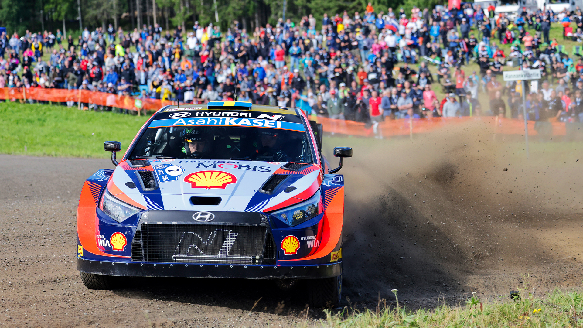 현대 i20 N 랠리1의 주행 모습