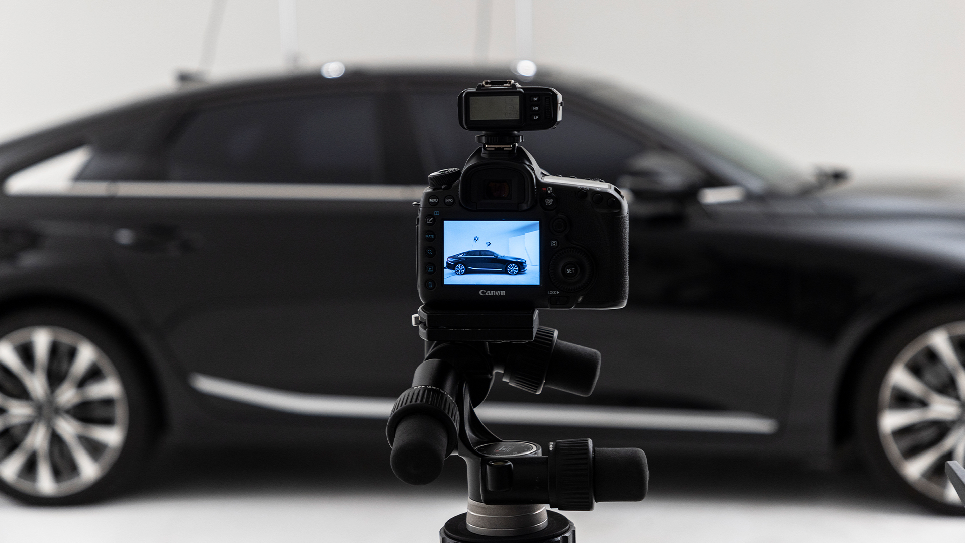 Photographing a car with a camera