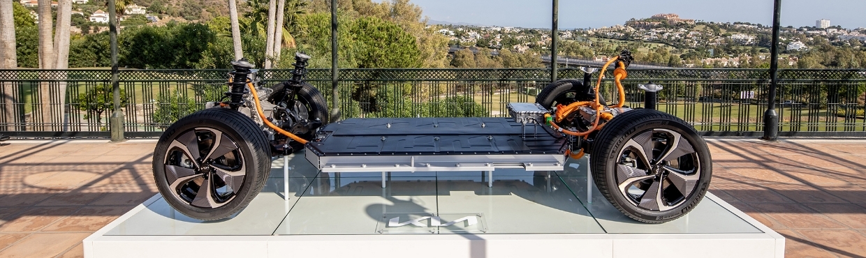 현대차그룹의 전기차 전용 플랫폼 E-GMP의 모습