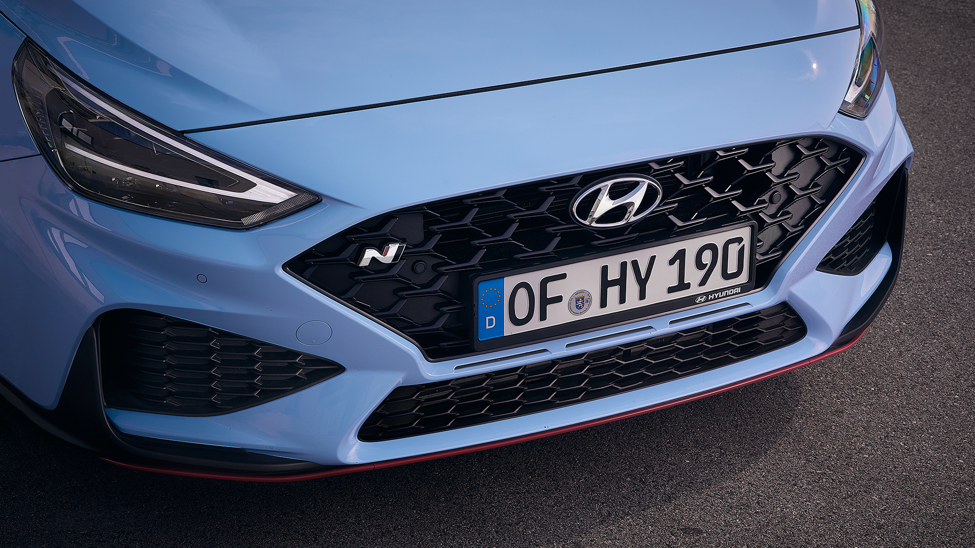 현대차 i30 N의 앞모습