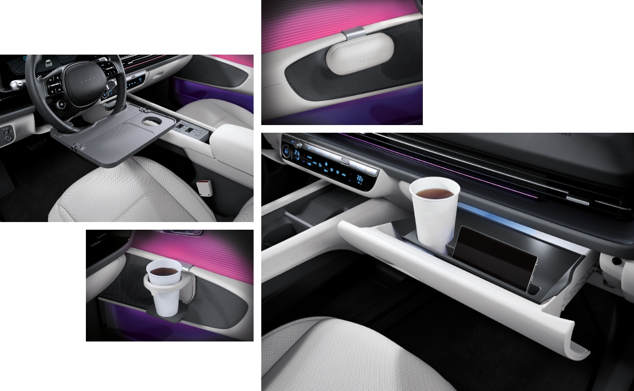 아이오닉 6의 커스터마이징 아이템을 적용한 모습