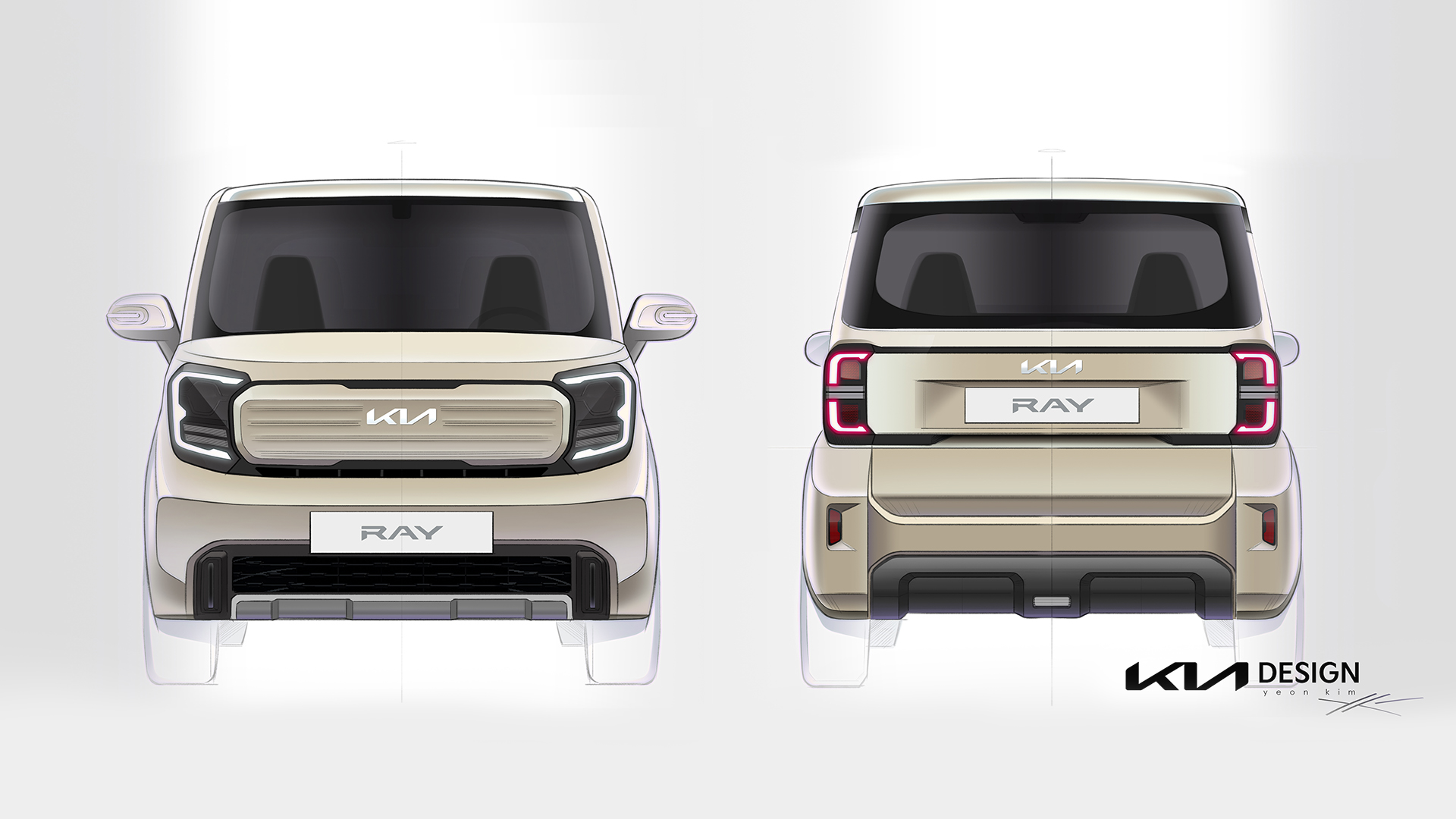 더 뉴 기아 레이의 렌더링 이미지