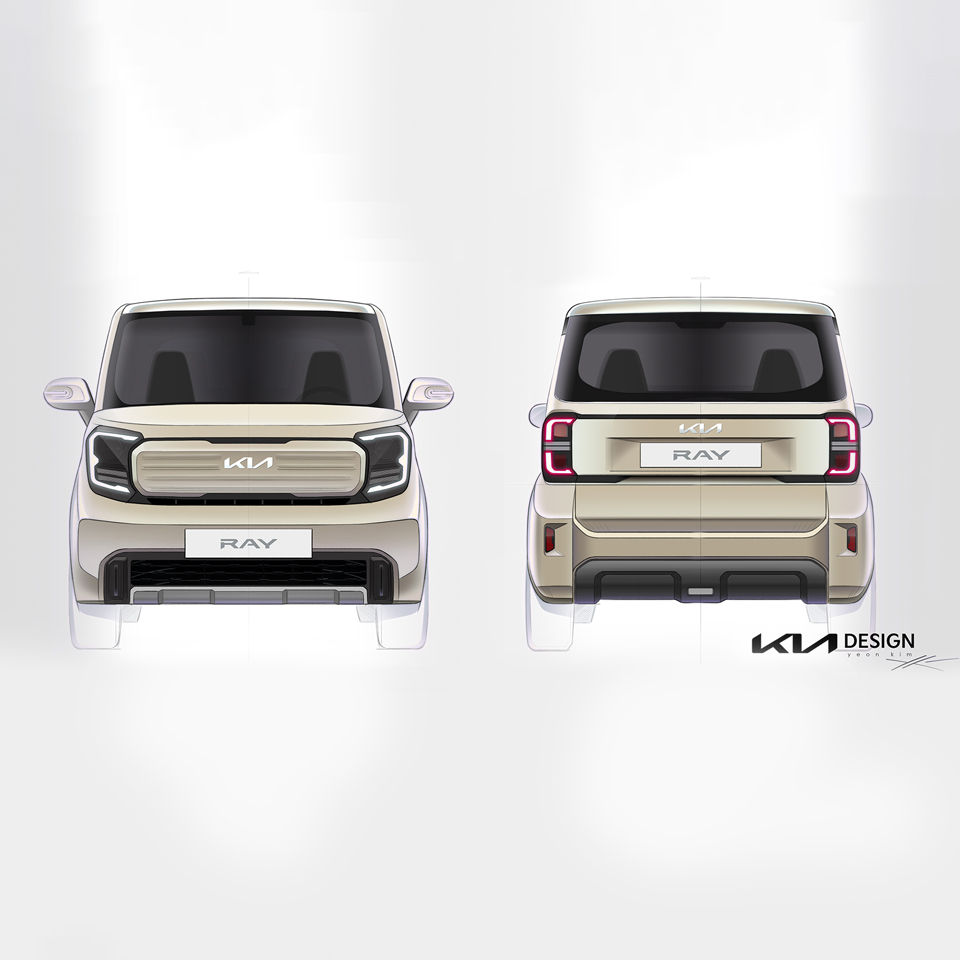 더 뉴 기아 레이의 렌더링 이미지