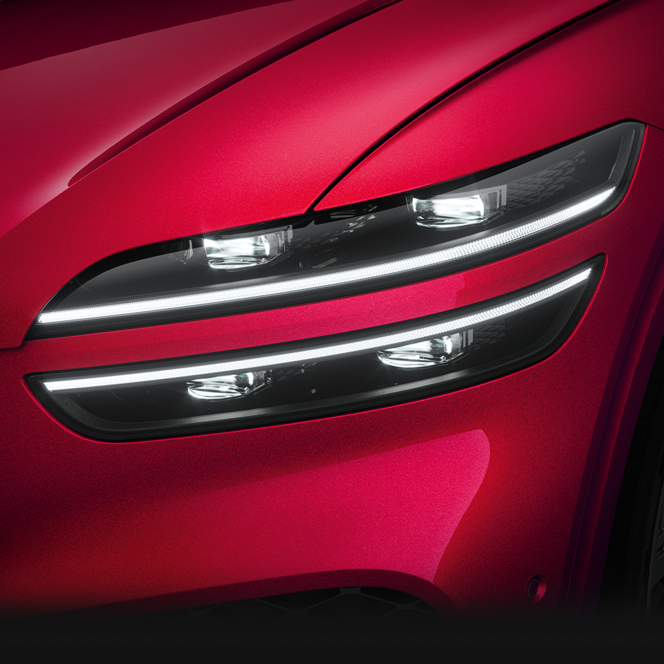 제네시스 GV70 마우나 레드 컬러