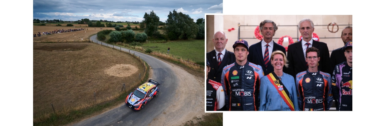 Hyundai Thierry Neuville taking a photo shoot