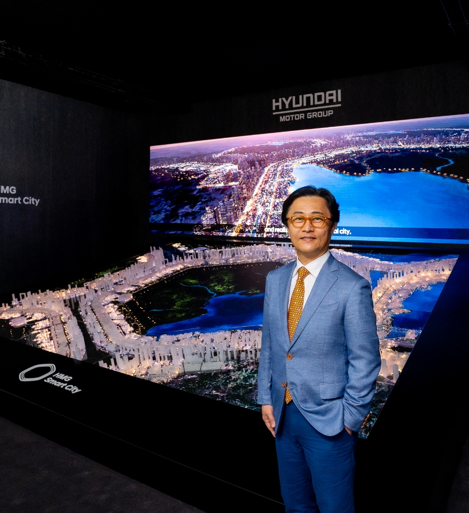 2022 세계도시 정상회의에 참석한 현대차그룹 이노베이션담당 지영조 사장의 모습