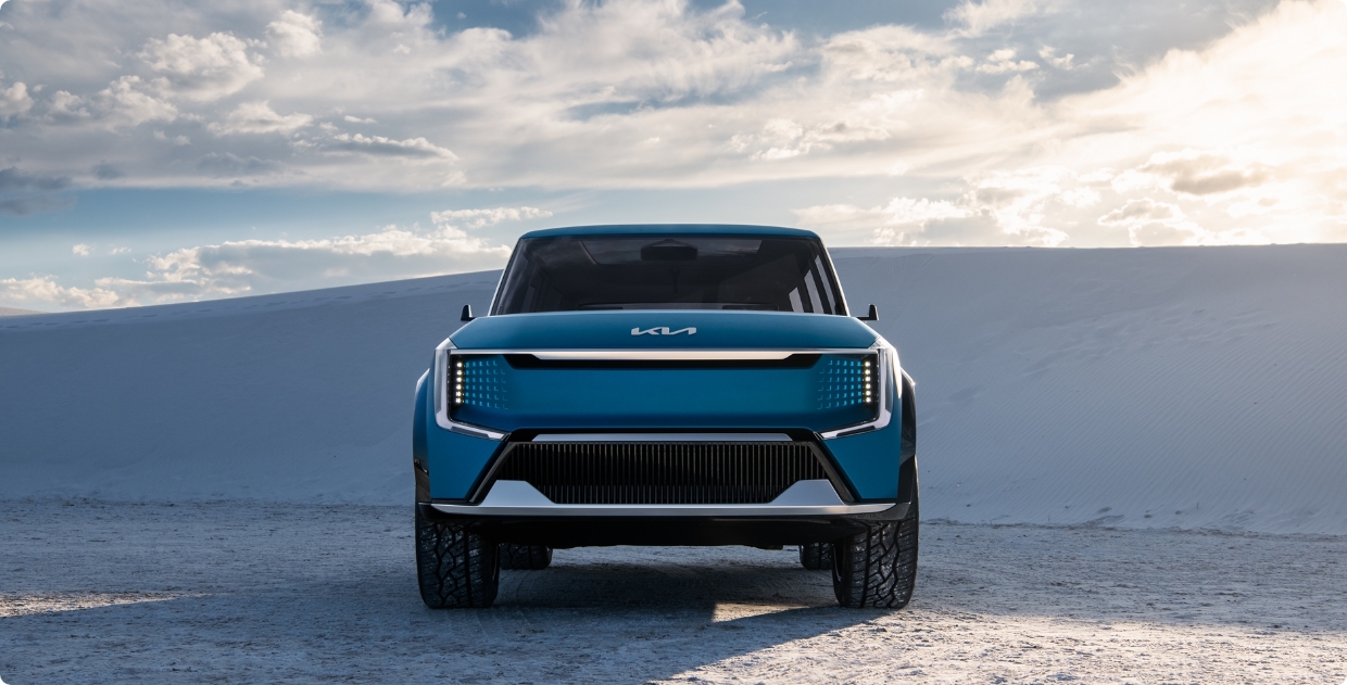 Front view of Kia Concept EV9
