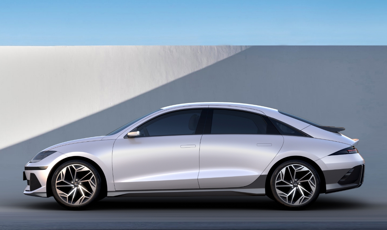 Side view of Hyundai IONIQ 6