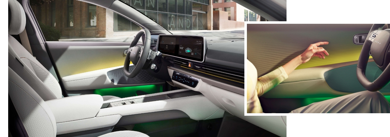 Front seats and door trims of Hyundai IONIQ 6