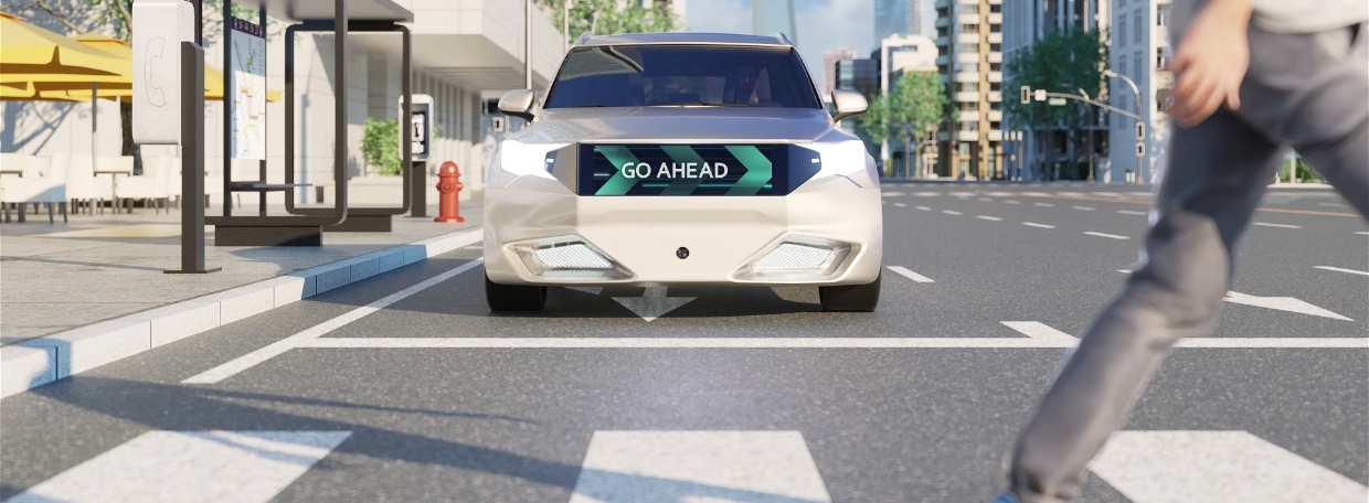 UTILE 전면부 메시지 작동 모습