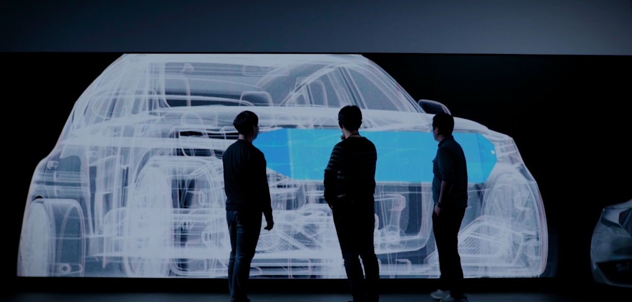 라이팅 그릴 개발 모습