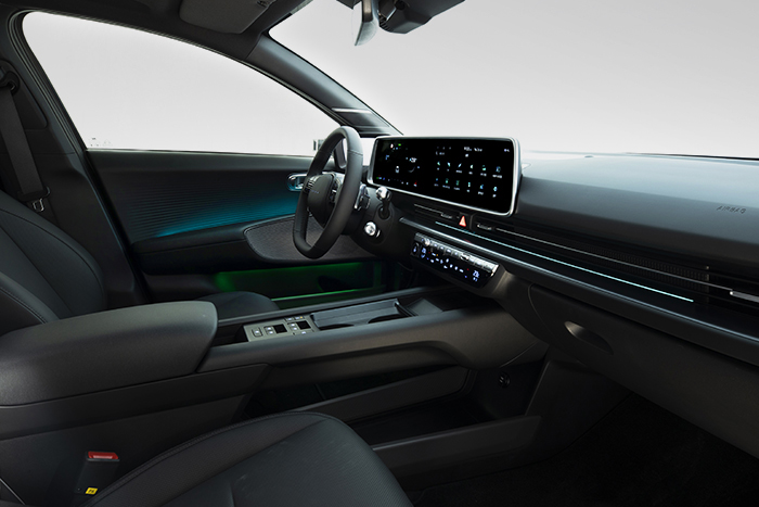 The interior of the IONIQ 6