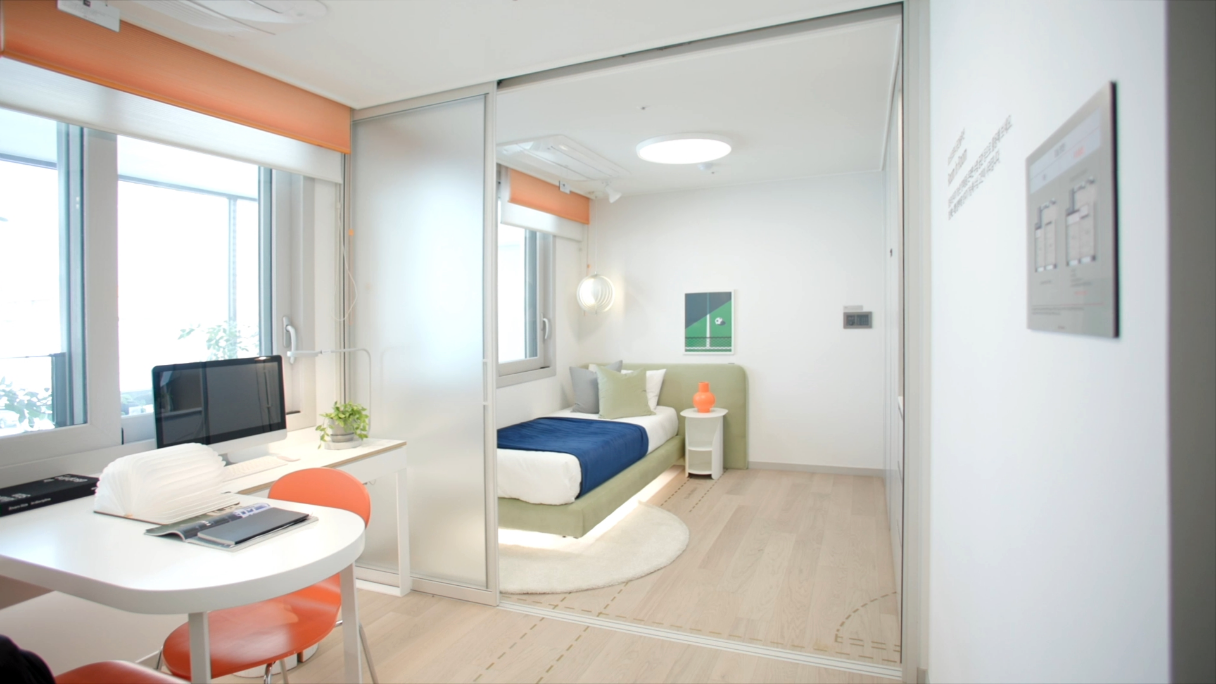 룸인룸 옵션이 적용된 방 내부 모습