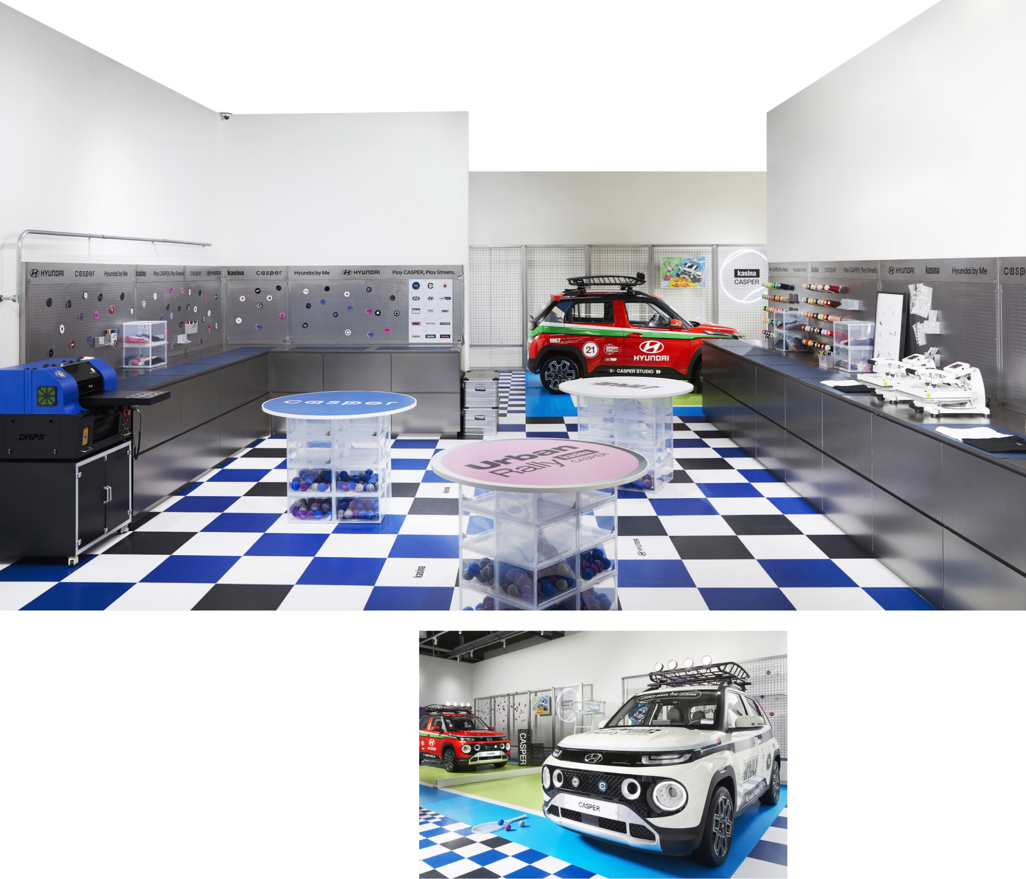 다양한 테마의 공간을 마련한 캐스퍼 스튜디오 성수