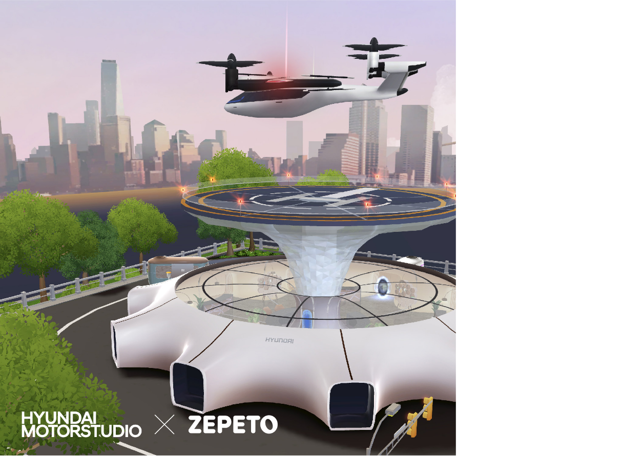 제페토 속에서 구현한 현대 모터스튜디오