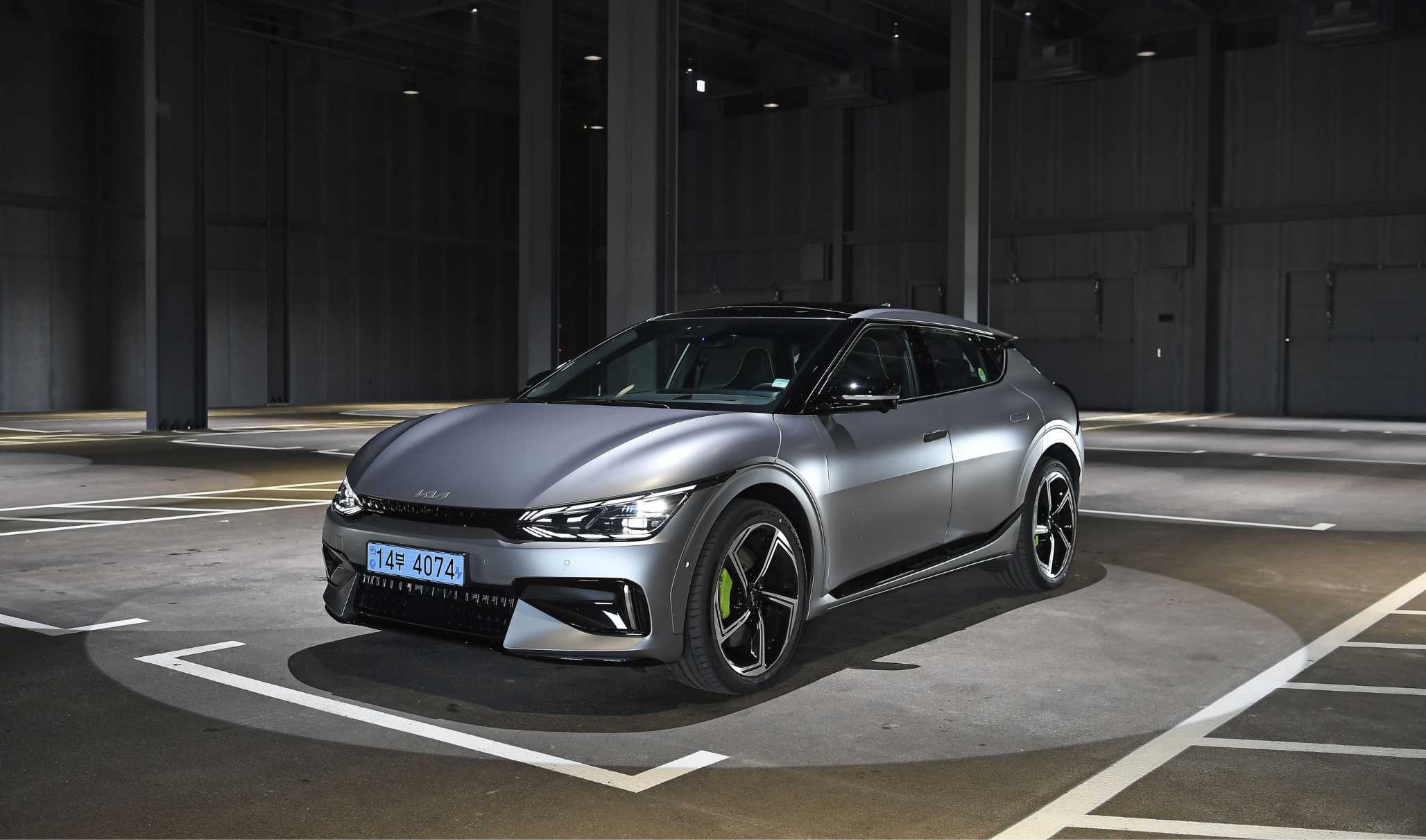 기아 EV6 GT의 앞모습