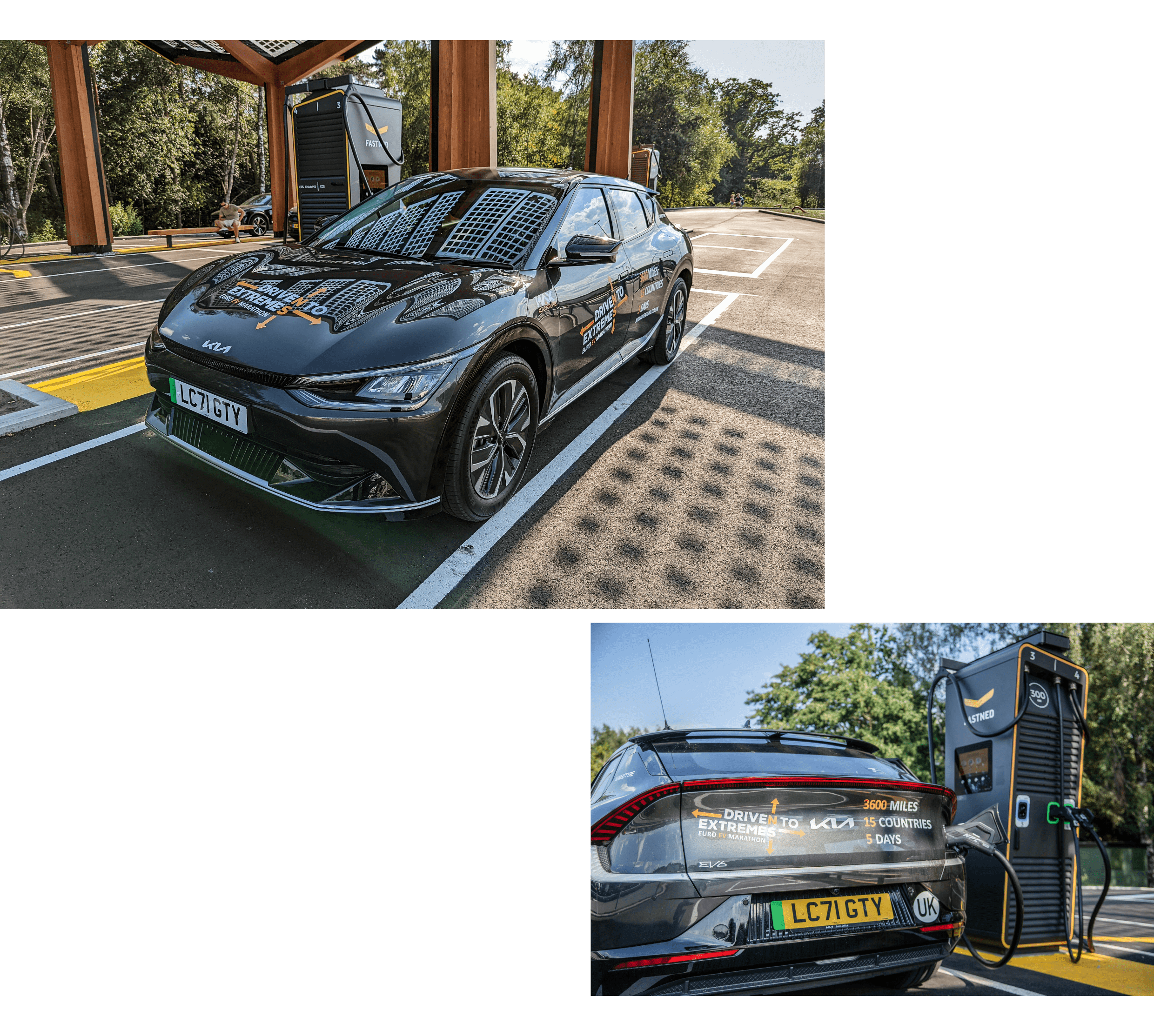 EV6가 충전 중인 모습