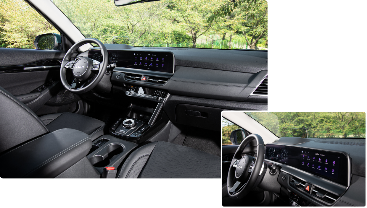 The interior of the Kia The New Seltos