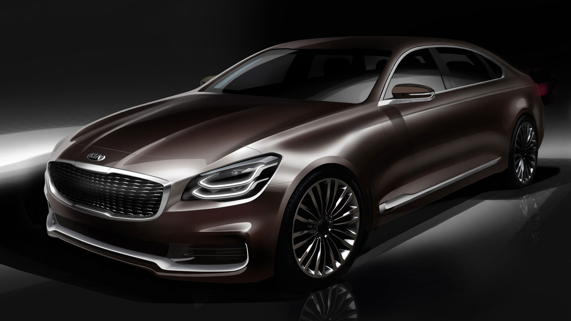 Kia previews design of new K900 ahead of world debut