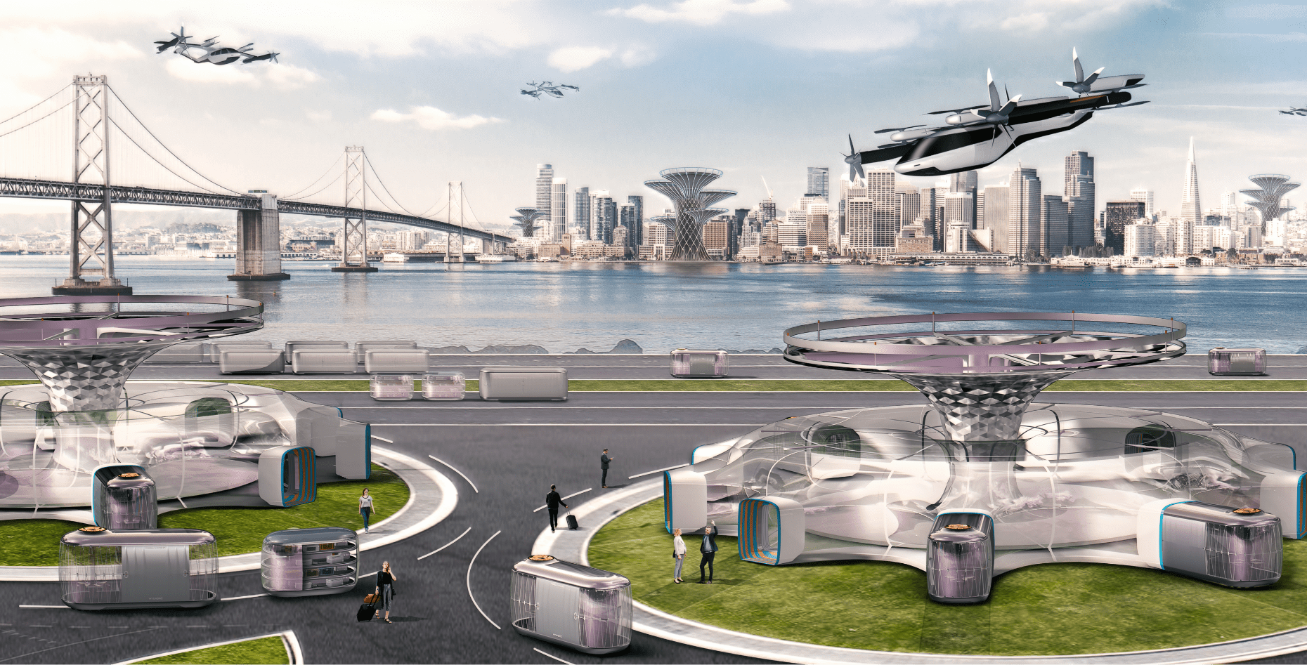 현대차그룹이 그리고 있는 미래 도시의 전경