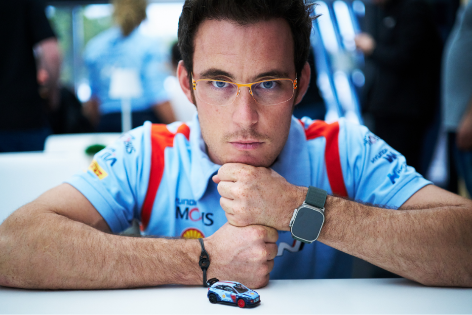 현대 월드랠리팀 티에리 누빌의 모습