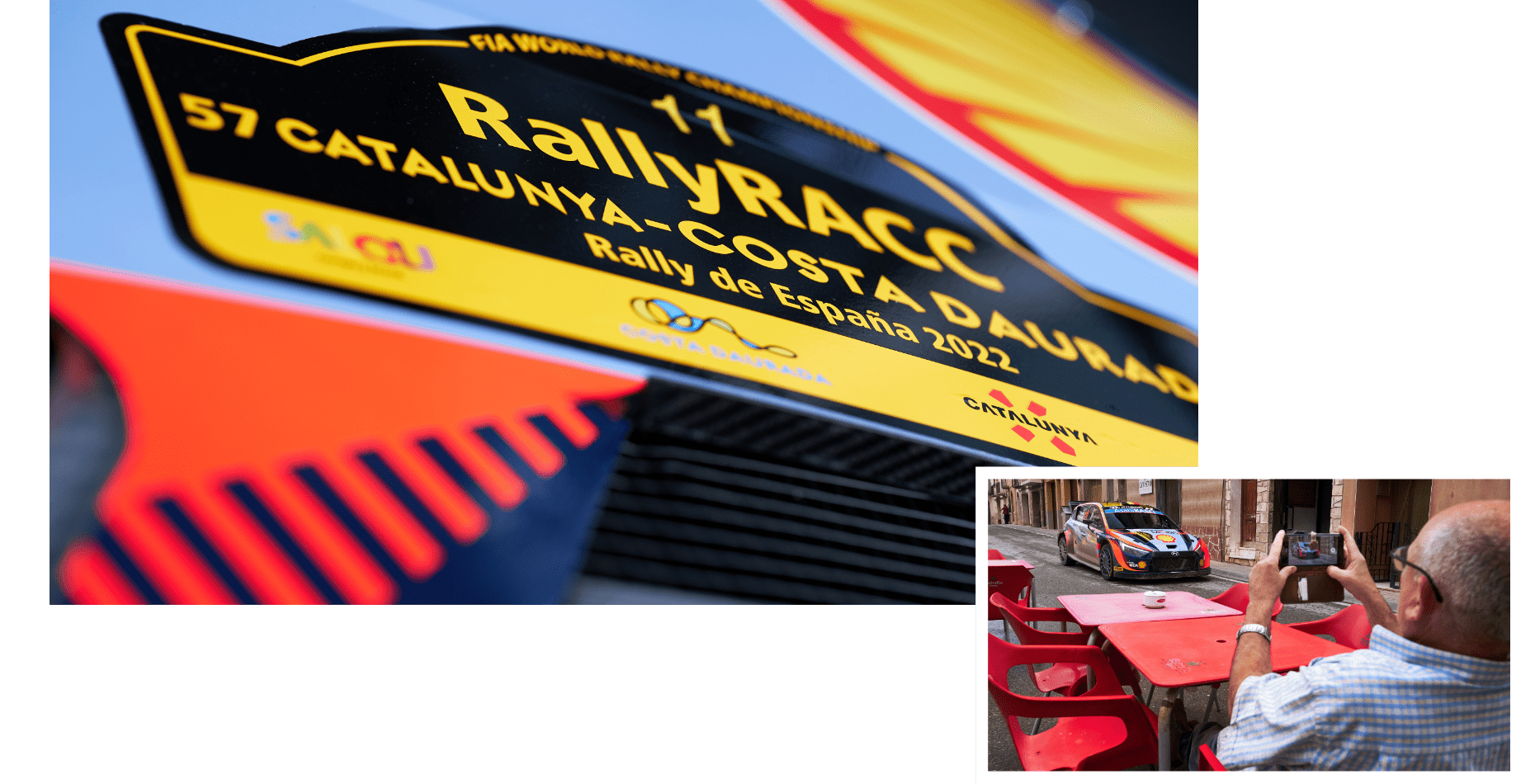 스페인 랠리에서 질주하고 있는 현대 i20 N 랠리1의 모습