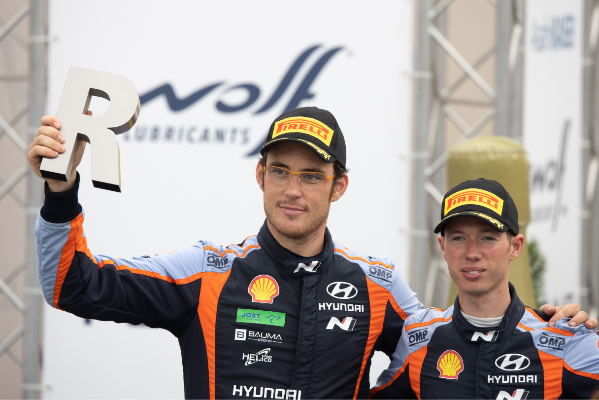 스페인 랠리에서 2위를 기록한 티에리 누빌의 모습