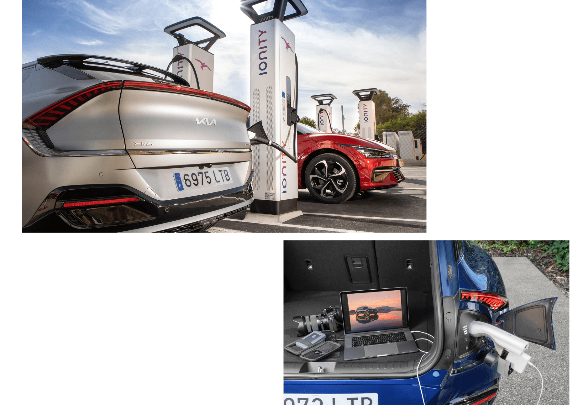 기아 EV6가 충전하는 모습