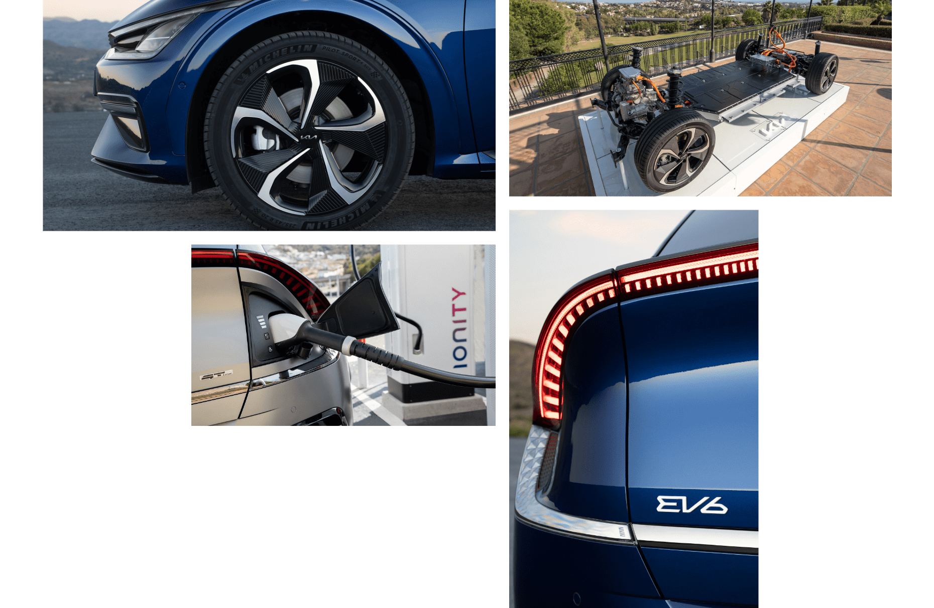 기아 EV6의 테일램프, E-GMP 플랫폼