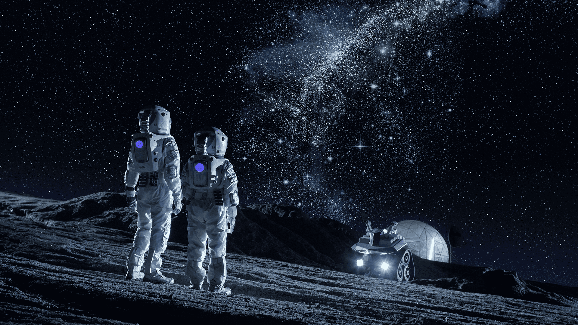 An astronaut exploring the moon