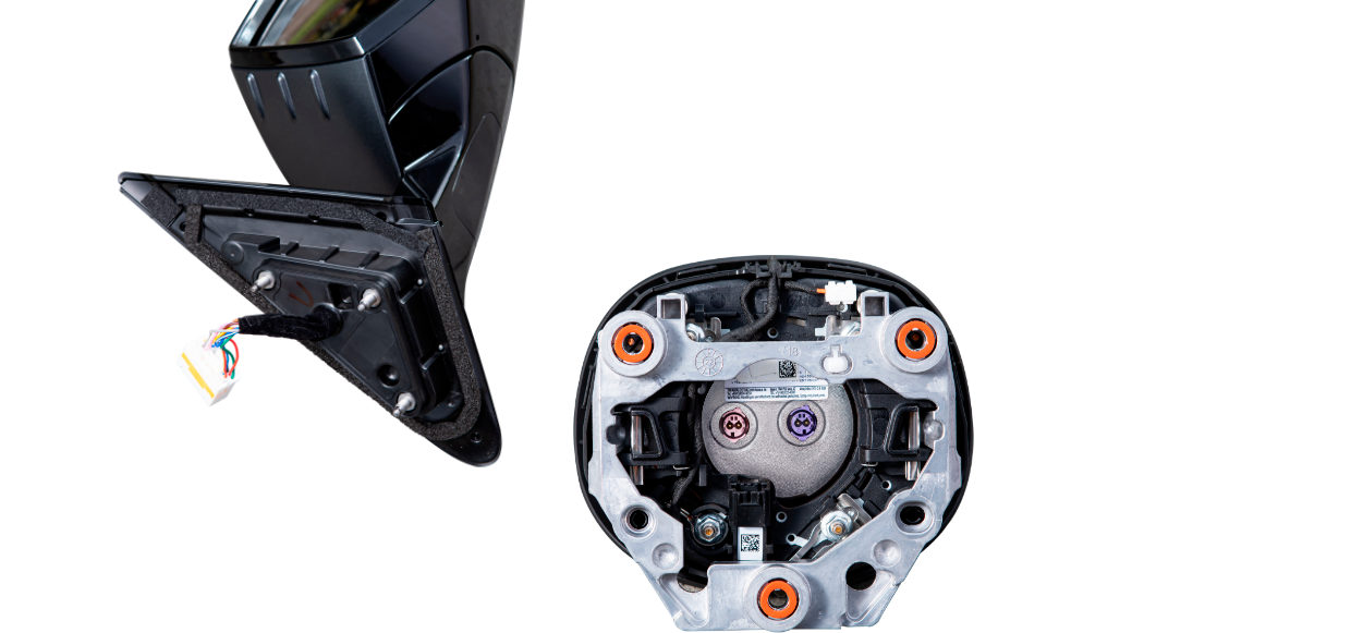 현대자동차 아이오닉 6의 NVH 성능 향상에 도움을 주는 부품들의 모습