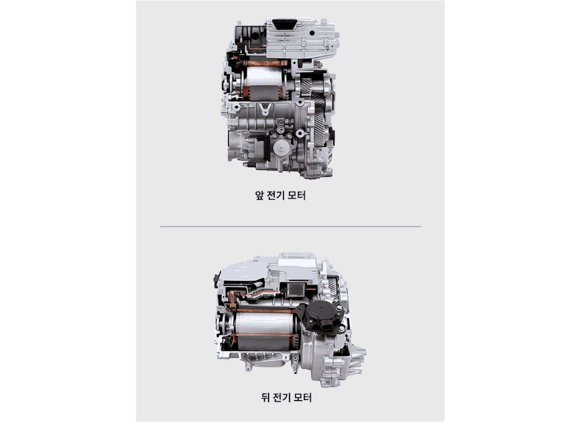 현대차그룹의 고성능 전기 모터의 모습