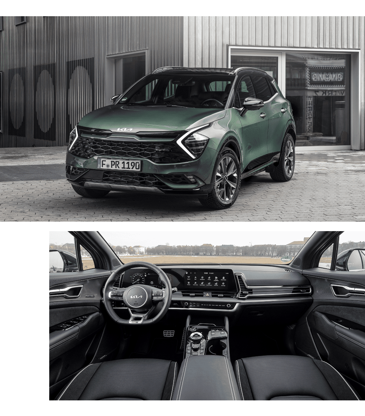 유럽형 스포티지 외관과 실내 모습