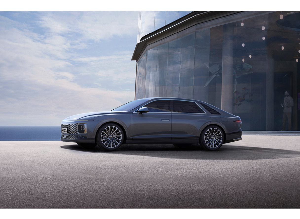 현대자동차 디 올 뉴 그랜저의 모습