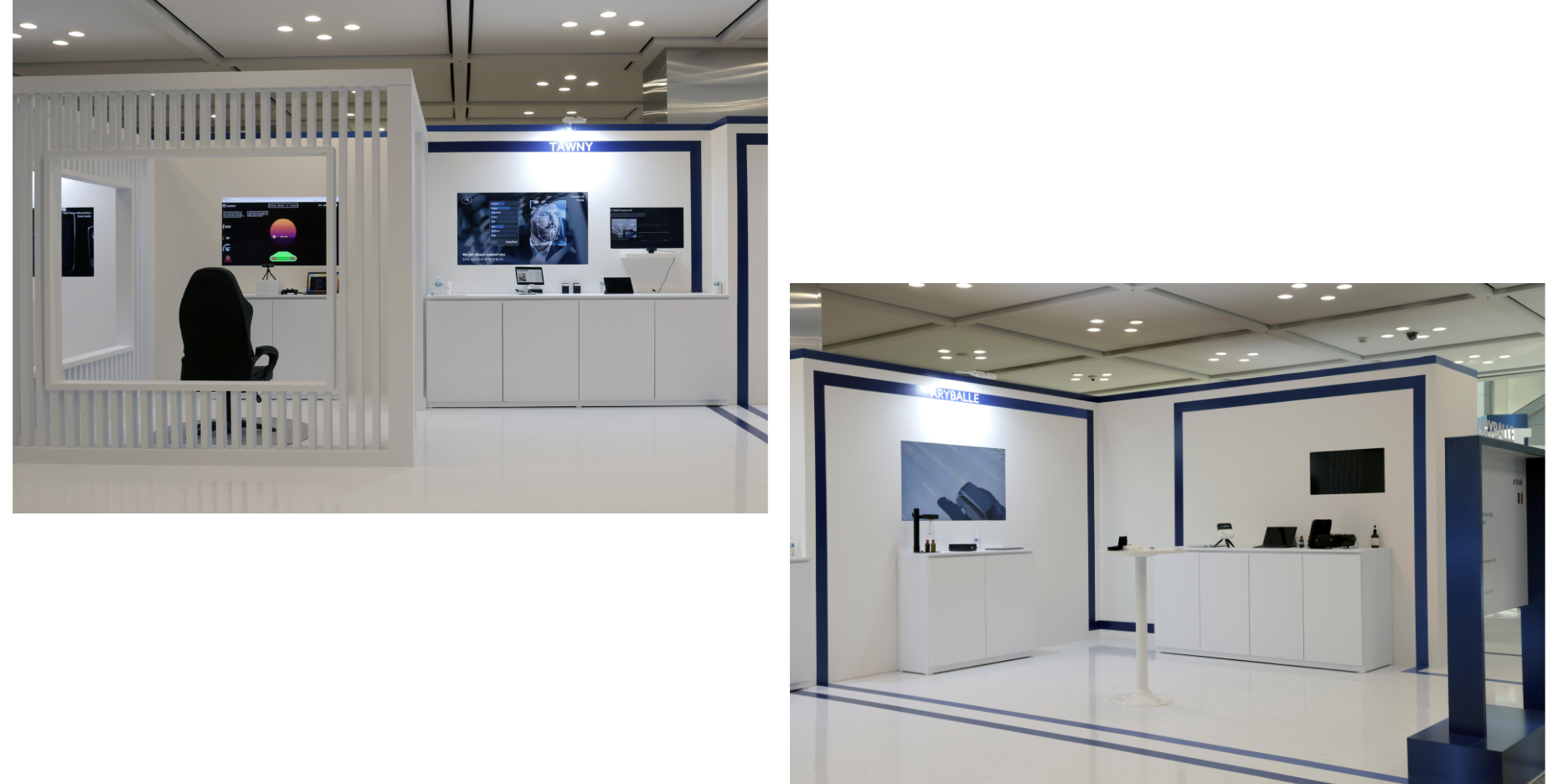 터니 부스와 아리발 부스의 모습