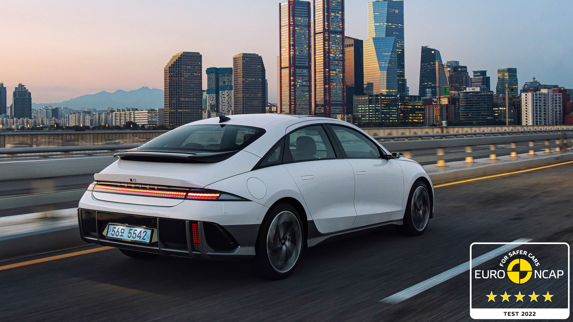 IONIQ 6 achieves fivestar safety rating from Euro NCAP