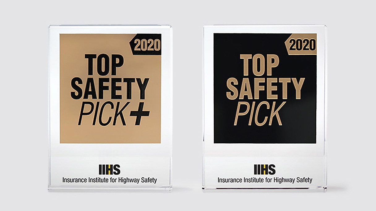 IIHS가 선정하는 탑 세이프티 픽 플러스 상패
